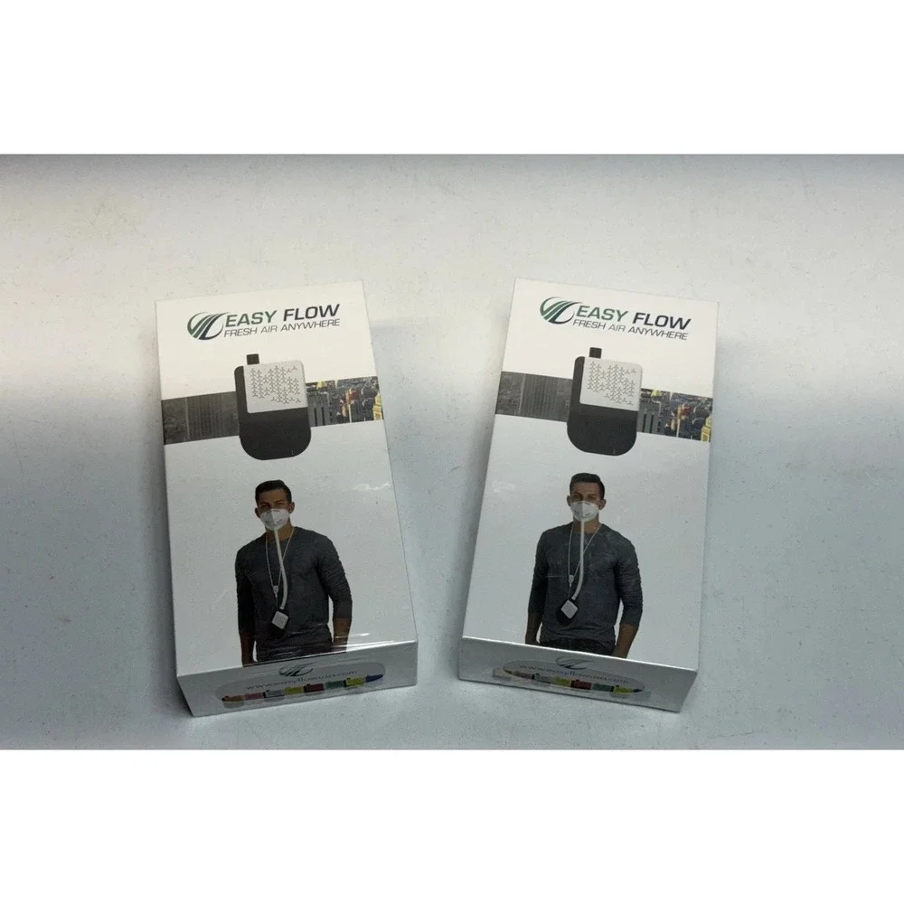 2 New EASY FLOW Personal Air Filtration‎ System Pink / white Sealed Box Fresh